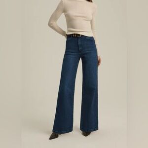 Favorite Daughter Mischa Super High Rise Wide Leg in Pepper